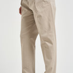 Pantalone uomo doppia pinces beige BELLO 40000823 BRIGLIA 