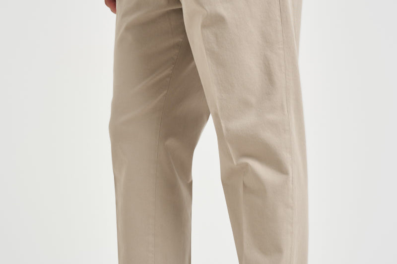 Pantalone uomo doppia pinces beige BELLO 40000823 BRIGLIA 