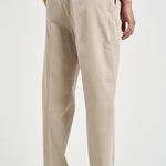 Pantalone uomo doppia pinces beige BELLO 40000823 BRIGLIA 