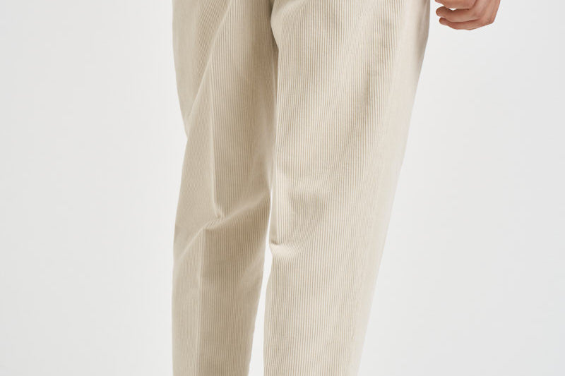 Pantalone uomo in velluto a costine panna BELLOD 400045103 BRIGLIA 