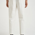 Pantalone uomo doppie pinces bianco BELLOD 400121120 BRIGLIA 