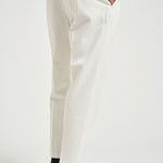 Pantalone uomo doppie pinces bianco BELLOD 400121120 BRIGLIA 