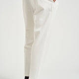 Pantalone uomo doppie pinces bianco BELLOD 400121120 BRIGLIA 