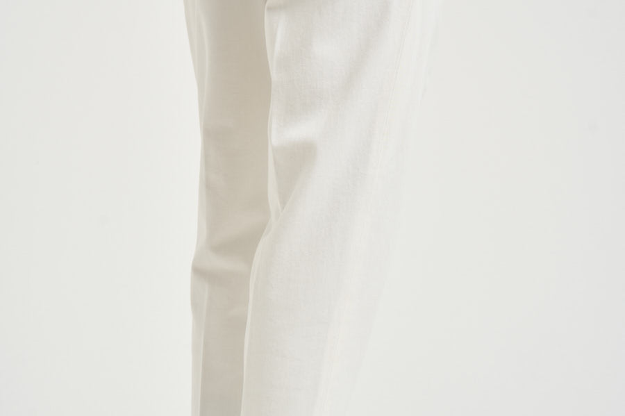 Pantalone uomo doppie pinces bianco BELLOD 400121120 BRIGLIA 
