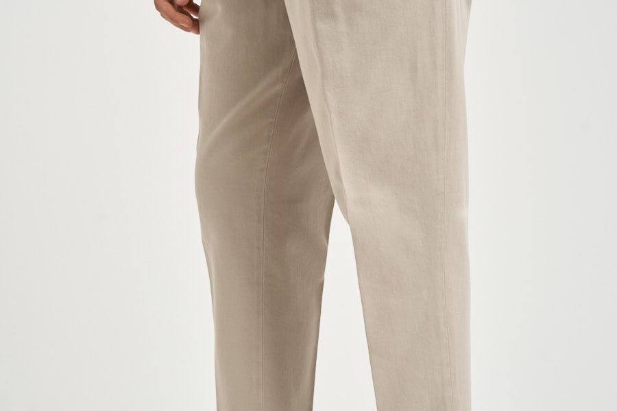 Pantalone uomo doppie pinces ecrù BELLOD 40012123 BRIGLIA 