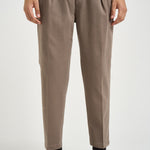 Pantalone uomo doppie pinces fango BELLOD 40012136 BRIGLIA 