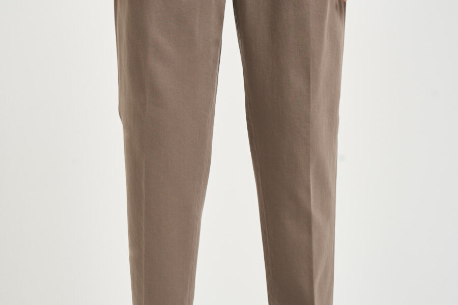 Pantalone uomo doppie pinces fango BELLOD 40012136 BRIGLIA 