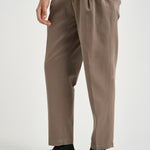 Pantalone uomo doppie pinces fango BELLOD 40012136 BRIGLIA 