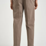 Pantalone uomo doppie pinces fango BELLOD 40012136 BRIGLIA 