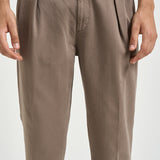 Pantalone uomo doppie pinces fango BELLOD 40012136 BRIGLIA 