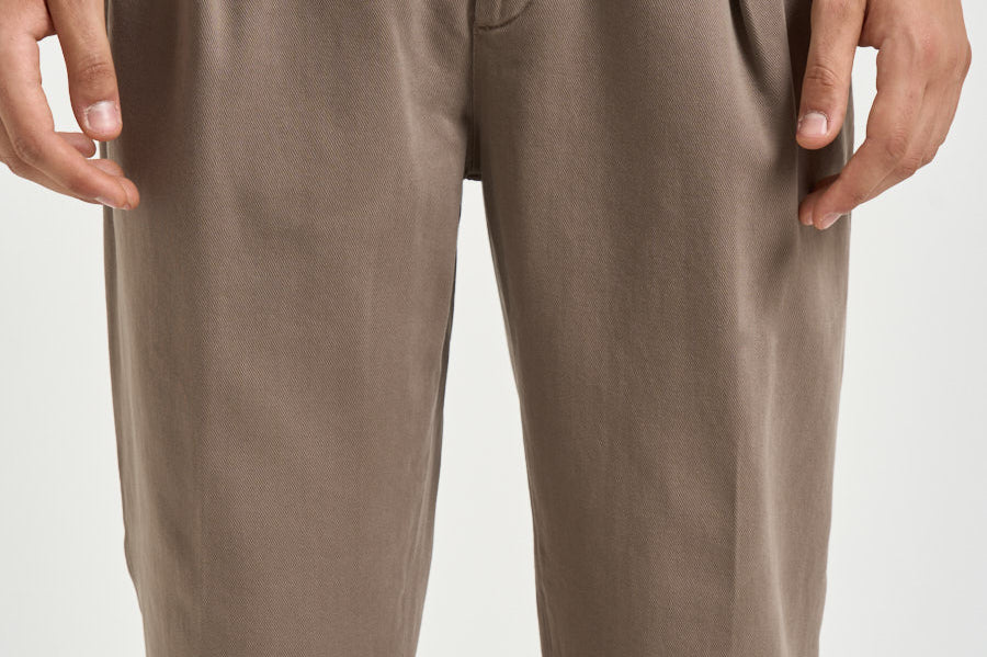 Pantalone uomo doppie pinces fango BELLOD 40012136 BRIGLIA 