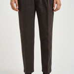 Pantalone uomo doppie pinces moro BELLOD 40012146 BRIGLIA 