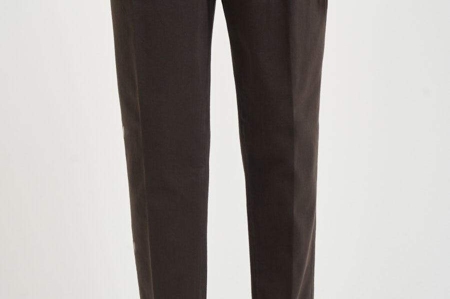 Pantalone uomo doppie pinces moro BELLOD 40012146 BRIGLIA 