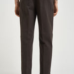 Pantalone uomo doppie pinces moro BELLOD 40012146 BRIGLIA 