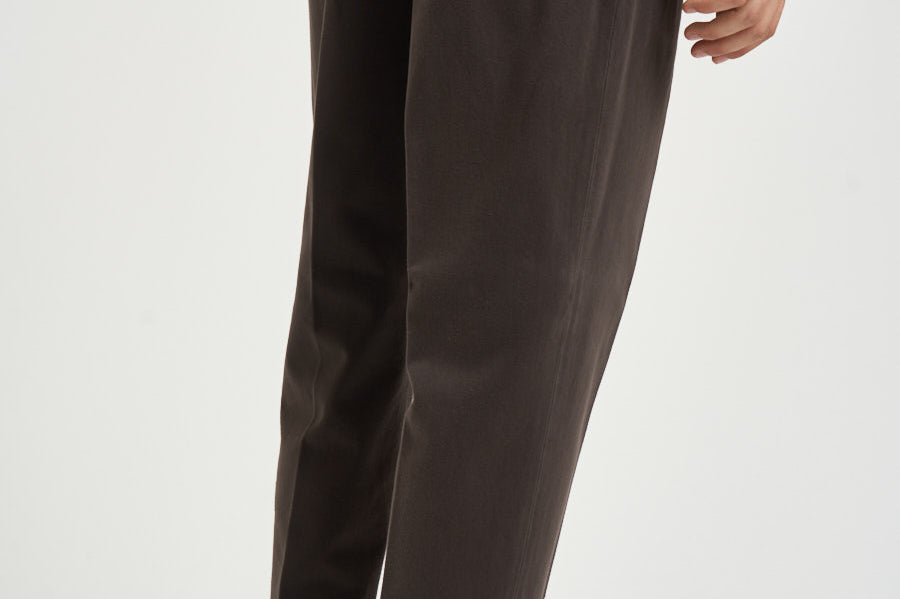 Pantalone uomo doppie pinces moro BELLOD 40012146 BRIGLIA 