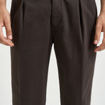 Pantalone uomo doppie pinces moro BELLOD 40012146 BRIGLIA 