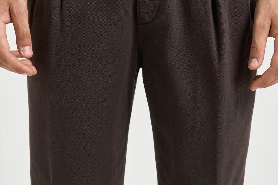 Pantalone uomo doppie pinces moro BELLOD 40012146 BRIGLIA 