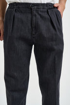 Pantaloni uomo in denim grigio BELLOD 400169641 BRIGLIA 