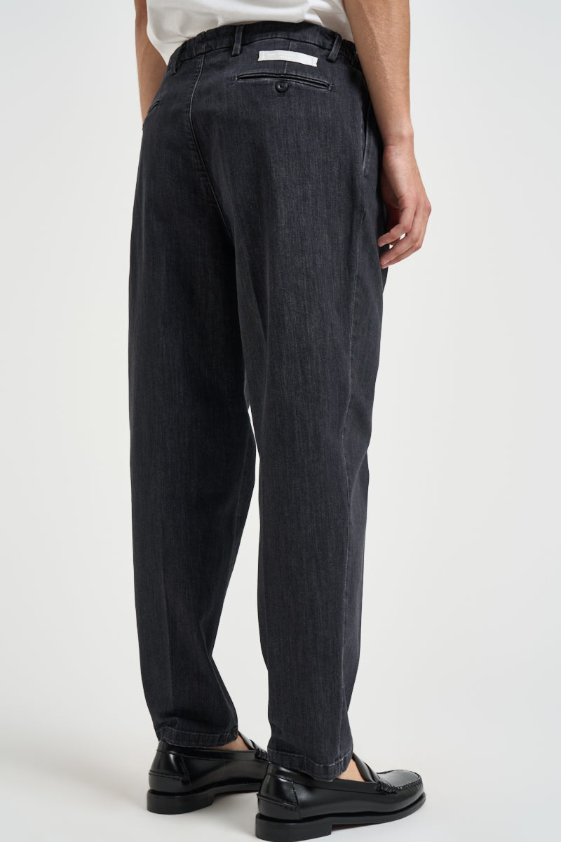 Pantaloni uomo in denim grigio BELLOD 400169641 BRIGLIA 