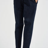 Jeans uomo con pinces in denim blu scuro BELLOJ 40019541 BRIGLIA 