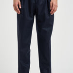 Pantalone uomo sartoriale in lana blu BELLOS 40019111 BRIGLIA 