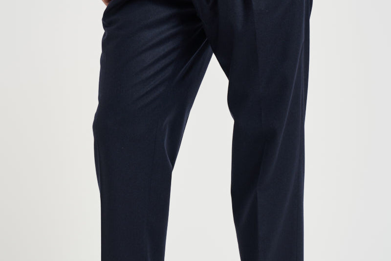 Pantalone uomo sartoriale in lana blu BELLOS 40019111 BRIGLIA 