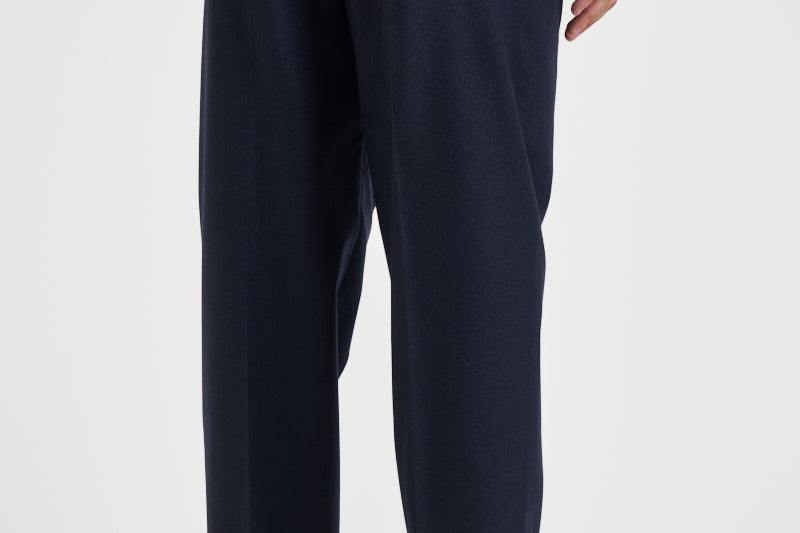 Pantalone uomo sartoriale in lana blu BELLOS 40019111 BRIGLIA 
