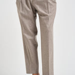 Pantalone uomo sartoriale tortora BELLOS 40019123 BRIGLIA 