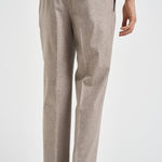 Pantalone uomo sartoriale tortora BELLOS 40019123 BRIGLIA 