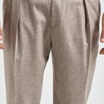 Pantalone uomo sartoriale tortora BELLOS 40019123 BRIGLIA 