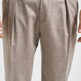 Pantalone uomo sartoriale tortora BELLOS 40019123 BRIGLIA 