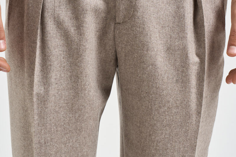 Pantalone uomo sartoriale tortora BELLOS 40019123 BRIGLIA 