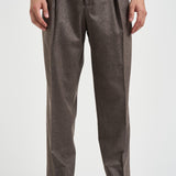 Pantalone uomo sartoriale in lana marrone BELLOS 40019136 BRIGLIA 