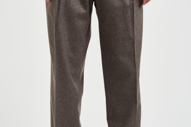 Pantalone uomo sartoriale in lana marrone BELLOS 40019136 BRIGLIA 