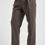 Pantalone uomo sartoriale in lana marrone BELLOS 40019136 BRIGLIA 