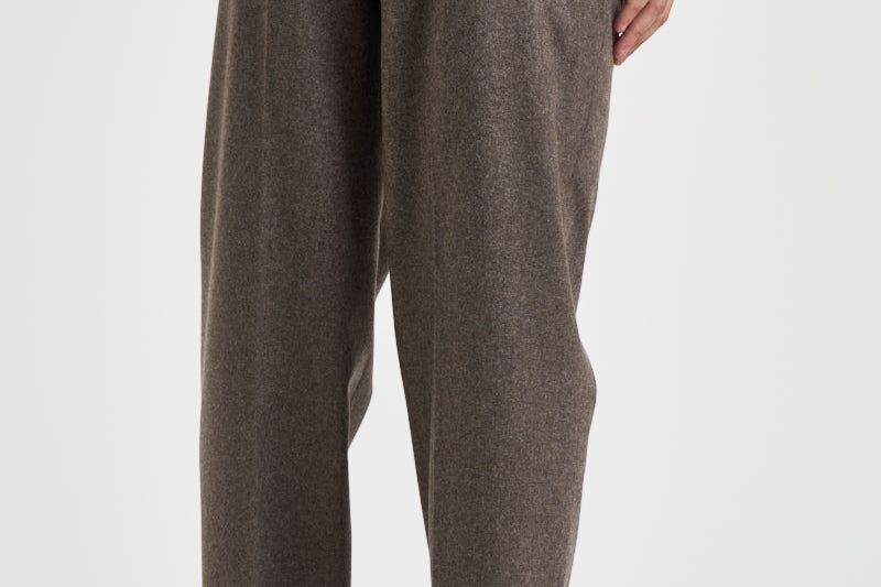 Pantalone uomo sartoriale in lana marrone BELLOS 40019136 BRIGLIA 