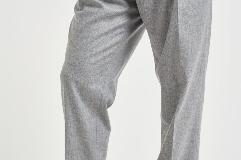 Pantalone uomo sartoriale in lana grigio chiaro BELLOS 40019140 BRIGLIA 