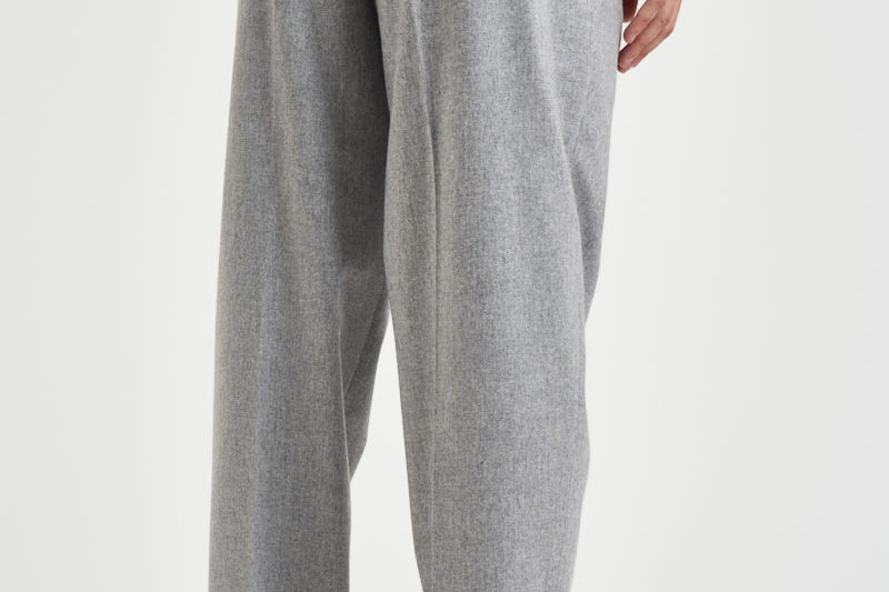 Pantalone uomo sartoriale in lana grigio chiaro BELLOS 40019140 BRIGLIA 