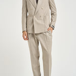 Abito uomo doppiopetto beige GHERIPO 40012023 BRIGLIA 