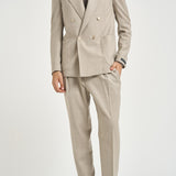 Abito uomo doppiopetto beige GHERIPO 40012023 BRIGLIA 