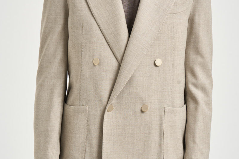 Abito uomo doppiopetto beige GHERIPO 40012023 BRIGLIA 