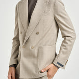 Abito uomo doppiopetto beige GHERIPO 40012023 BRIGLIA 