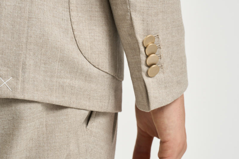 Abito uomo doppiopetto beige GHERIPO 40012023 BRIGLIA 