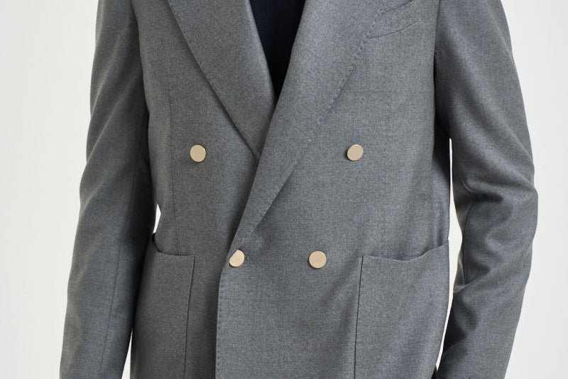 Abito uomo doppiopetto grigio antracite GHERIPO 40012060 BRIGLIA 