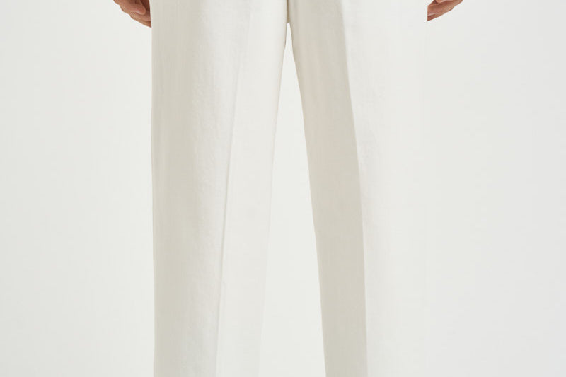 Pantalone uomo gamba dritta panna MANHATTAN 400121120 BRIGLIA 