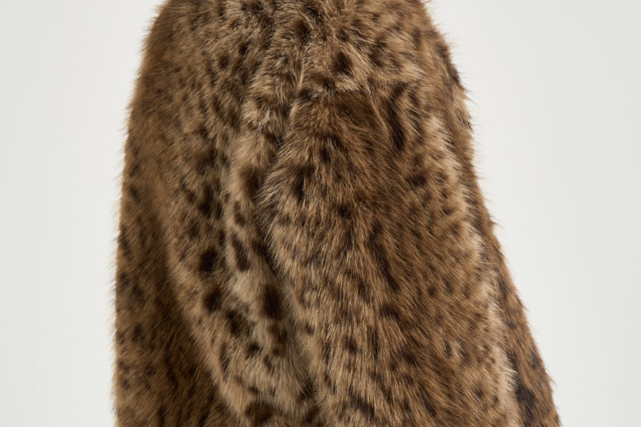 Giacca donna in eco-pelliccia animalier 7323 LE1LEO BULLY 