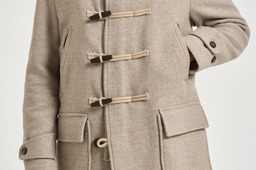 Montgomery uomo idrorepellente rain wool beige ATLANTIC CO CAMPLIN 
