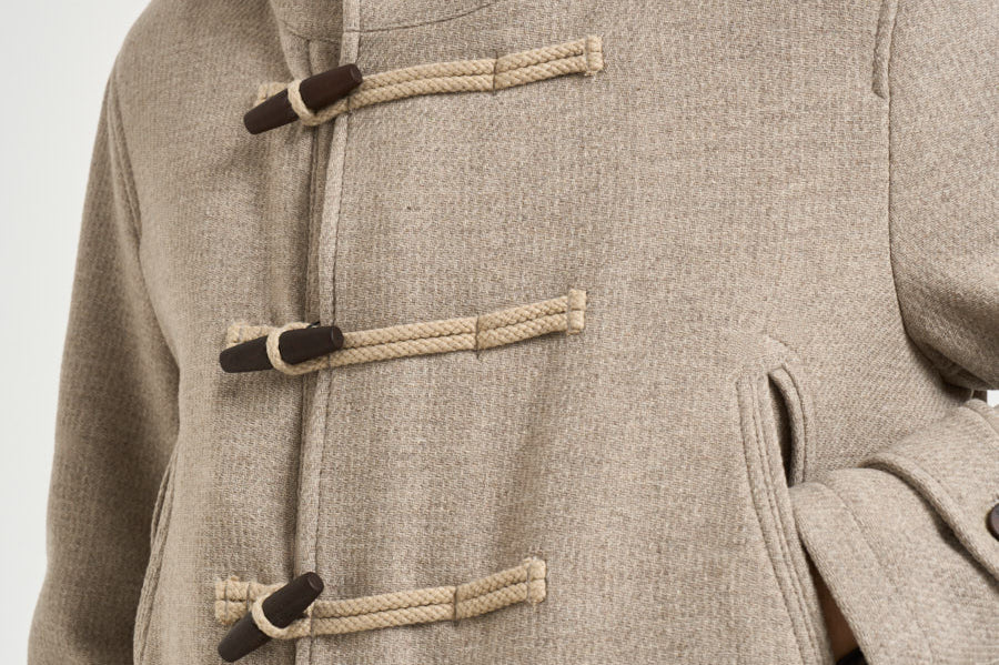 Montgomery uomo idrorepellente rain wool beige ATLANTIC CO CAMPLIN 