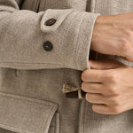 Montgomery uomo idrorepellente rain wool beige ATLANTIC CO CAMPLIN 