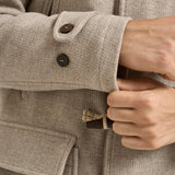 Montgomery uomo idrorepellente rain wool beige ATLANTIC CO CAMPLIN 